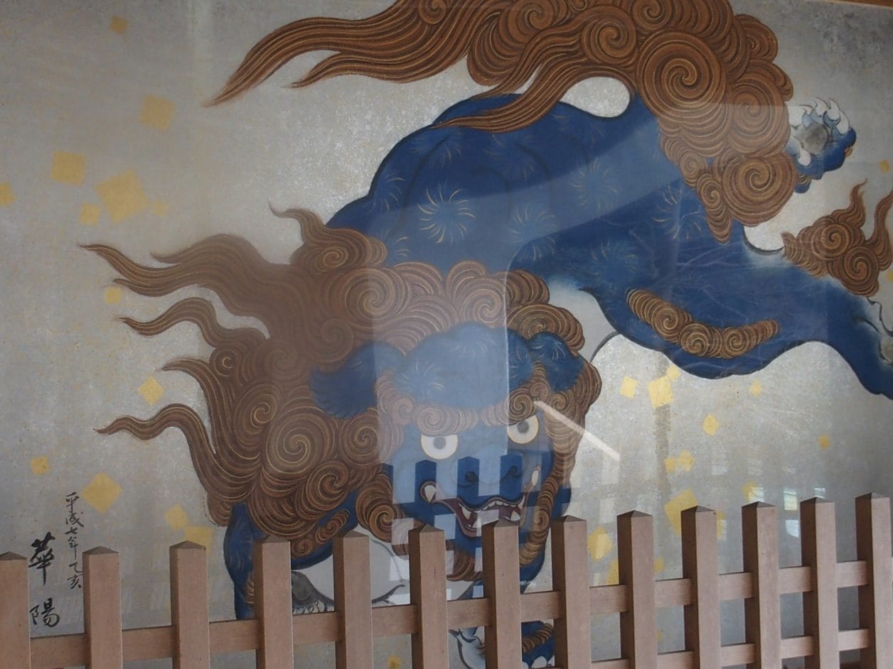 江ノ島神社の瑞心門の唐獅子