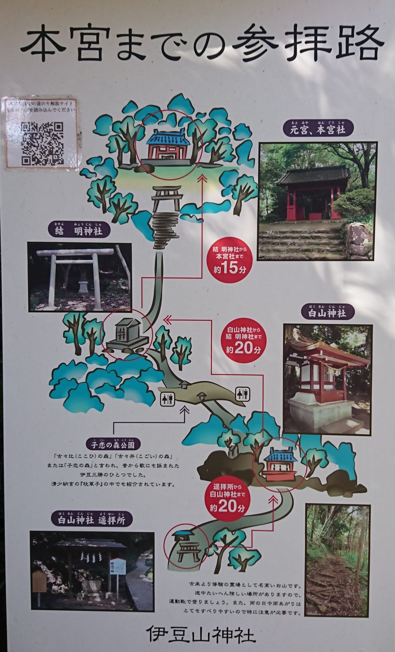 伊豆山神社本宮までの地図