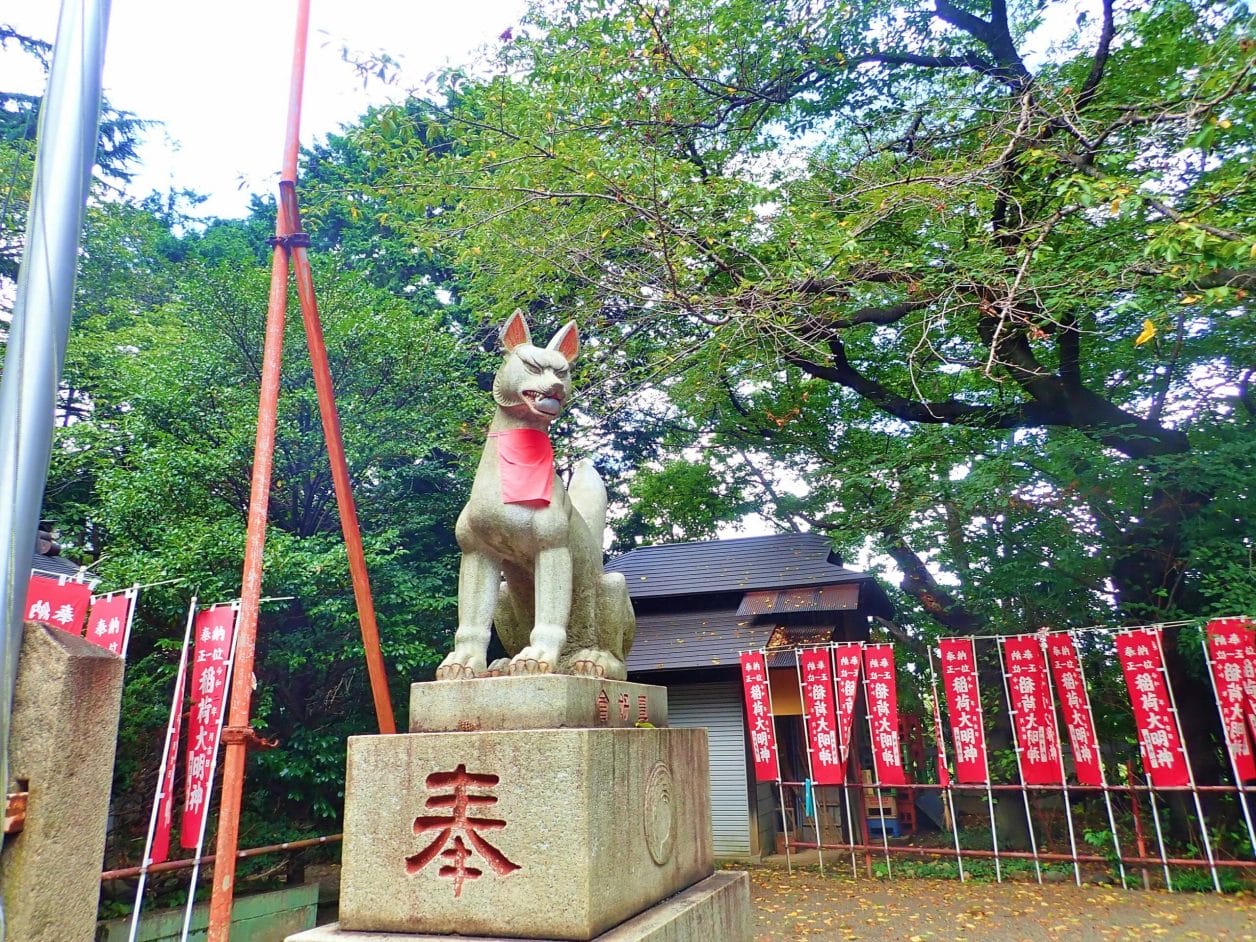 水稲荷神社の狐