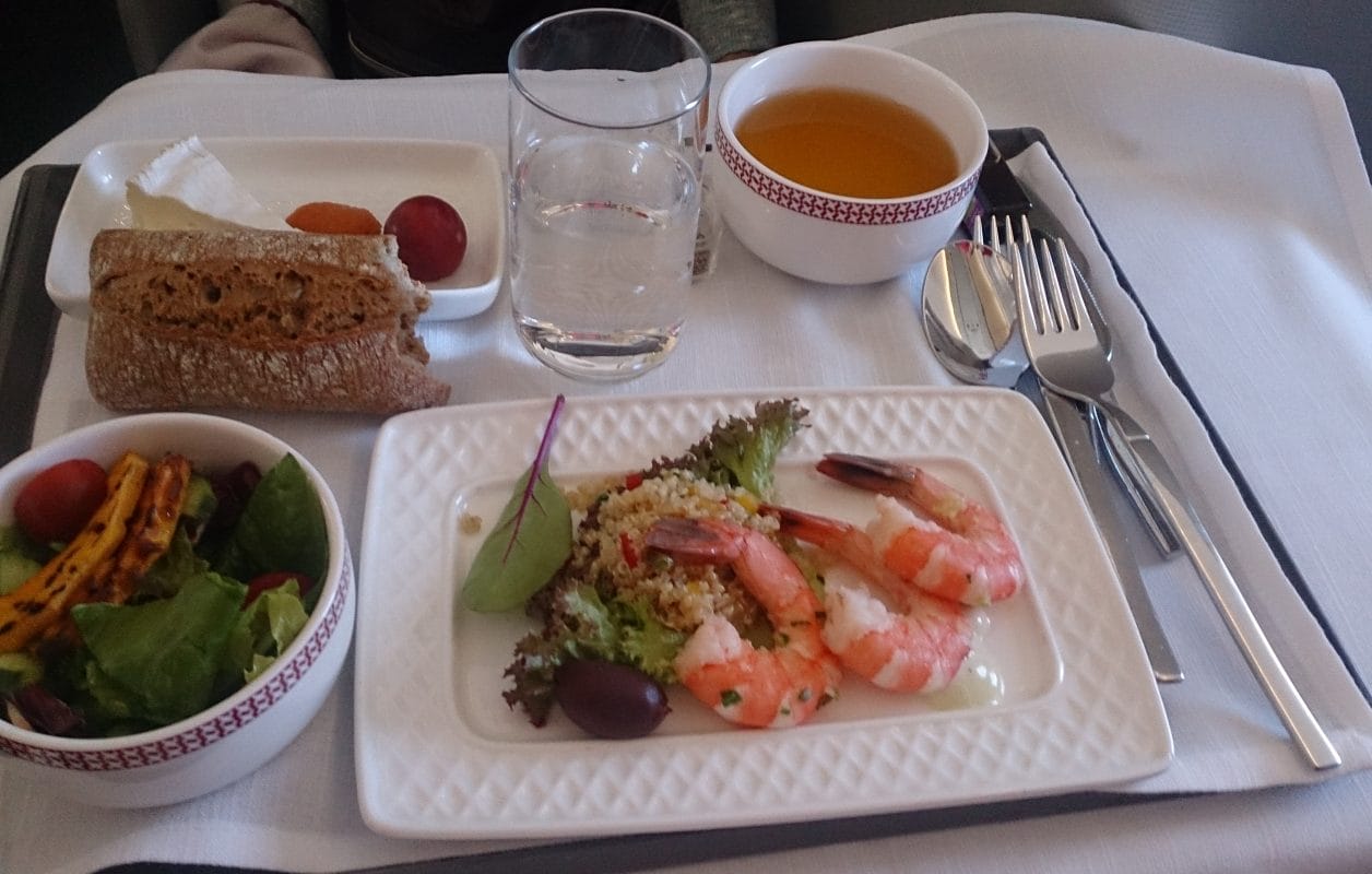 イベリア航空ビジネスクラスの機内食