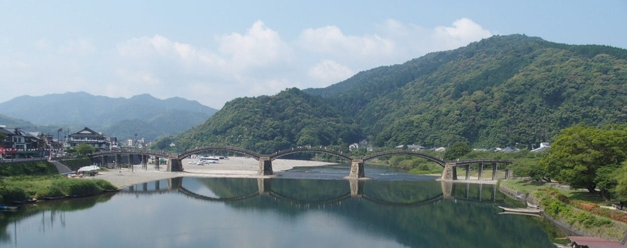 山口県岩国市の錦帯橋が全部入る撮影スポット