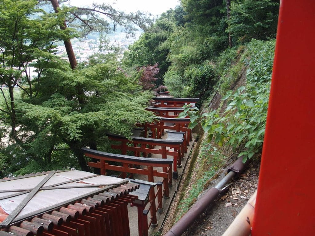 津和野の太鼓谷稲成神社の千本鳥居